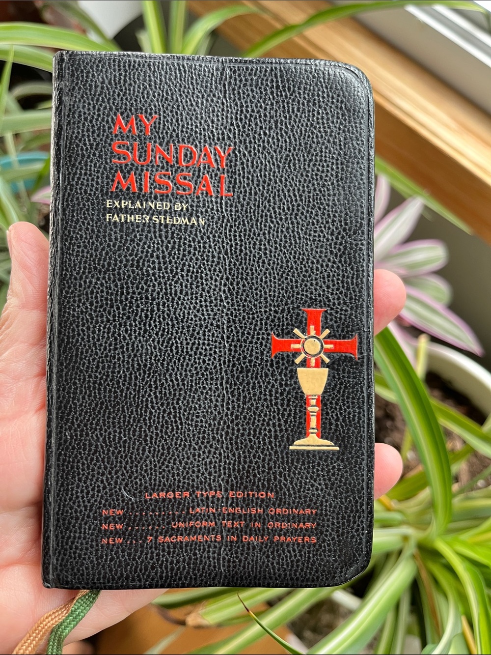 My Sunday Missal Explained By Father Stedman, 1956 VTG Catholic Prayer Mass Book